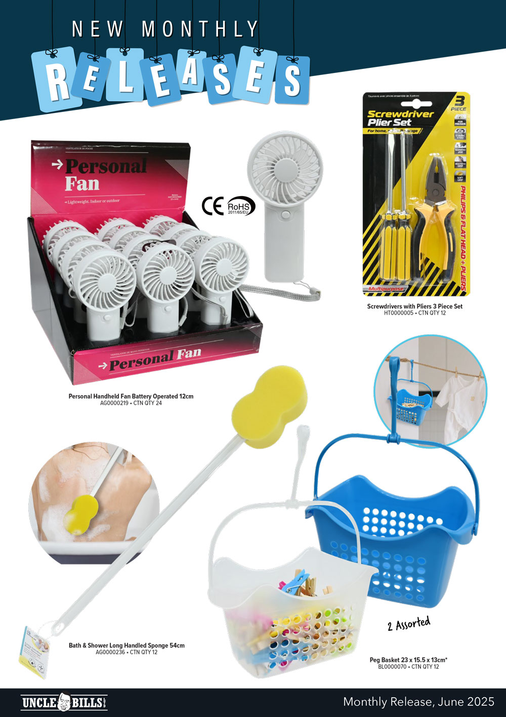 Uncle Bill's New Products Flyer June 2025 - Pacific Partners Trading