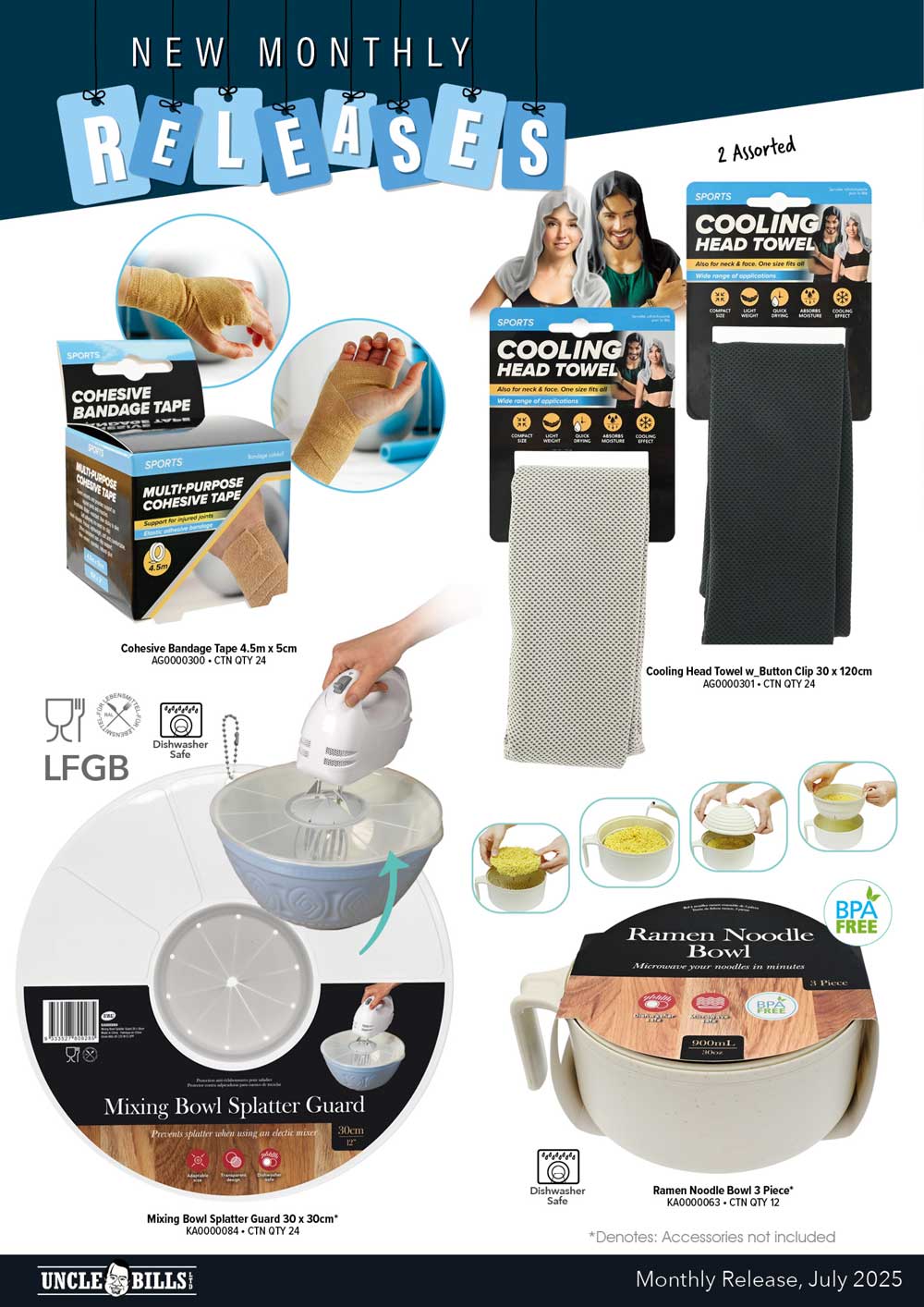 Uncle Bill's New Products Flyer July 2025 - Pacific Partners Trading